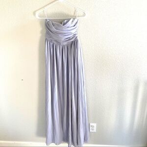 LULU'S Love and be loved strapless maxi dress Grey Size XS